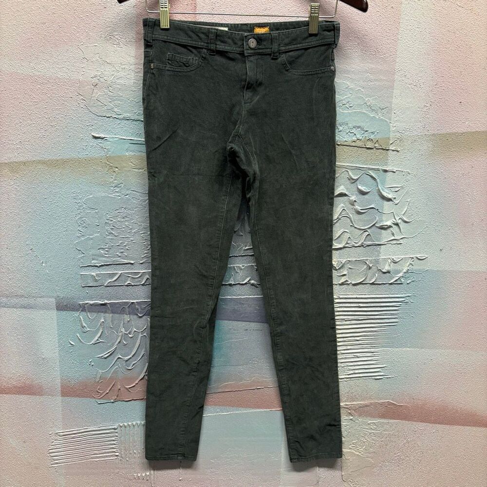 Pilcro and the Letterpress 25 Gray Corduroy Skinny Pants Preppy Skater Hippie